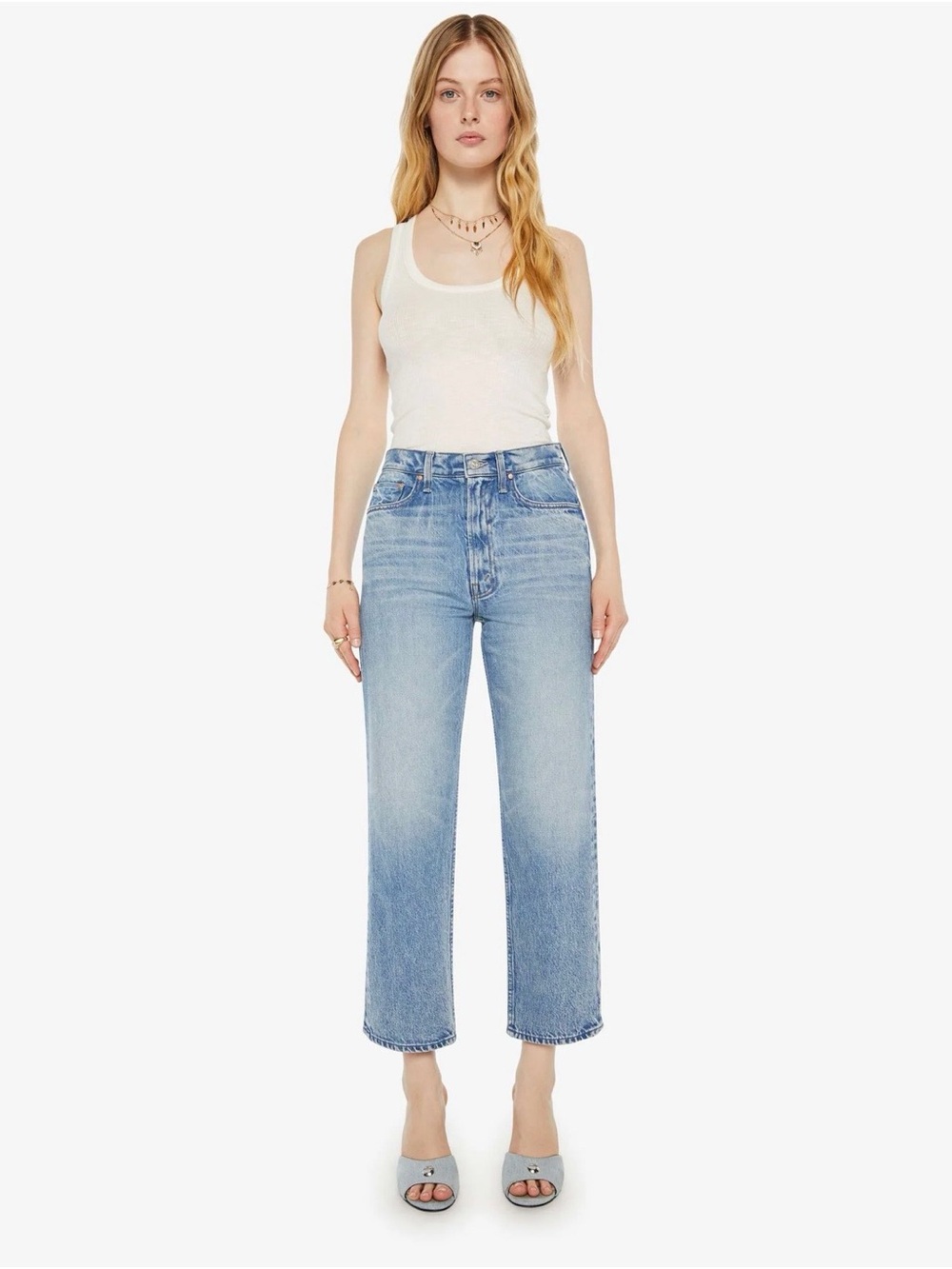 Mother The Newbie Ankle Jean in Wipeout NWOT